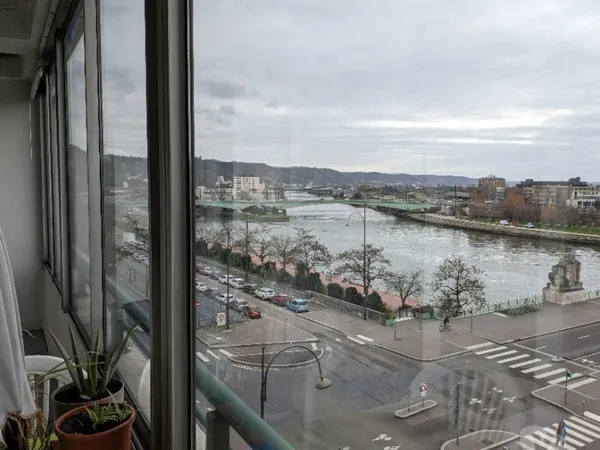 appartement F3 centre Rouen vue Seine