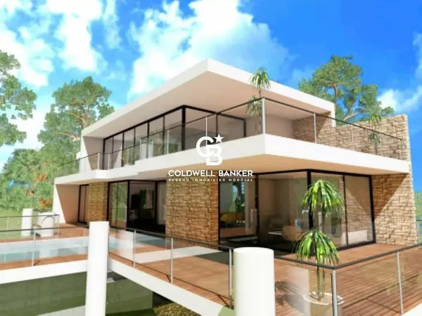 Villa contemporaine neuve en symbiose avec la nature environnante