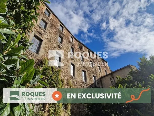 A VENDRE, proche Lodève, ensemble immobilier en pierre d'une