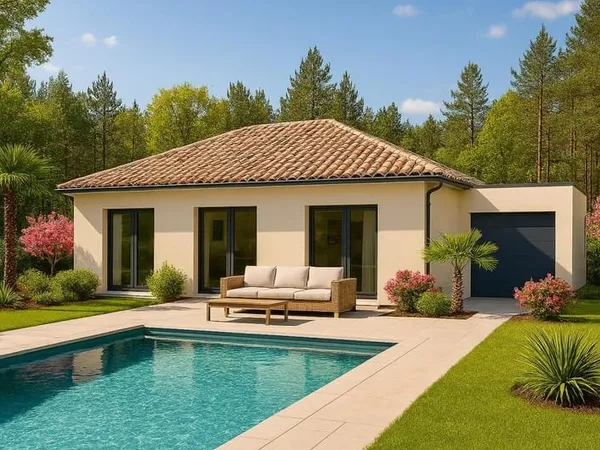TERRAIN + MAISON 120m2 et garage proche Bessières