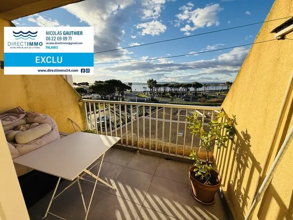 Palavas Studio Dernier Étage Vue Couchers de Soleil Inclu