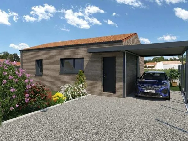 Terrain + Maison neuve en ossature bois de 50 m² à Nesmy