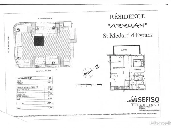 Appartement 2 pièces 40 m²