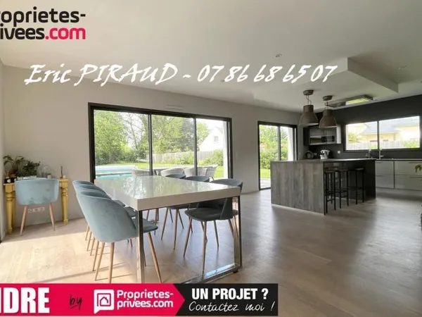 Herbignac - Maison plain-pied 175 m² - 6 pièces - piscine chauffée