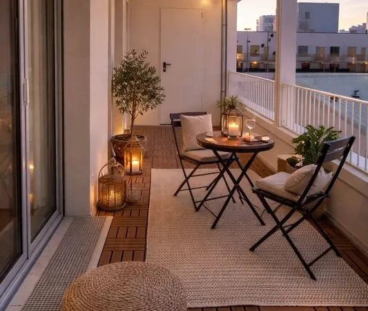 Appartement spacieux avec grand balcon et cellier