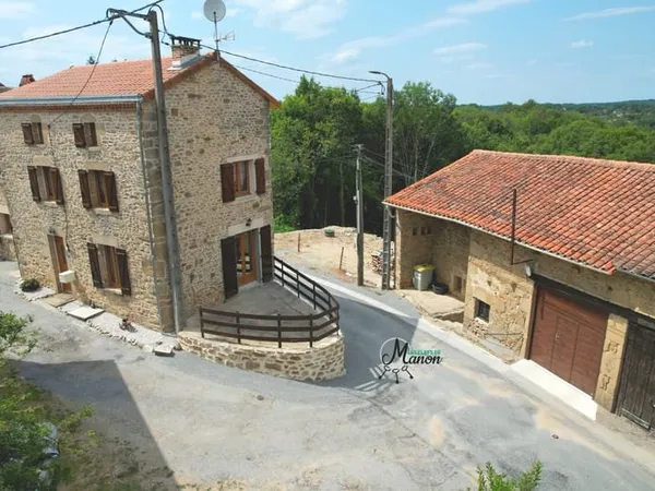 Maison 106m2 + deuxième maison, grange et terrain