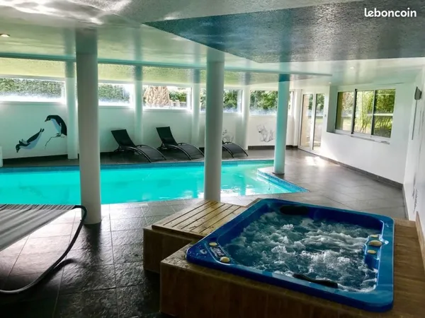 Villa bretagne 12personnes, piscine et spa