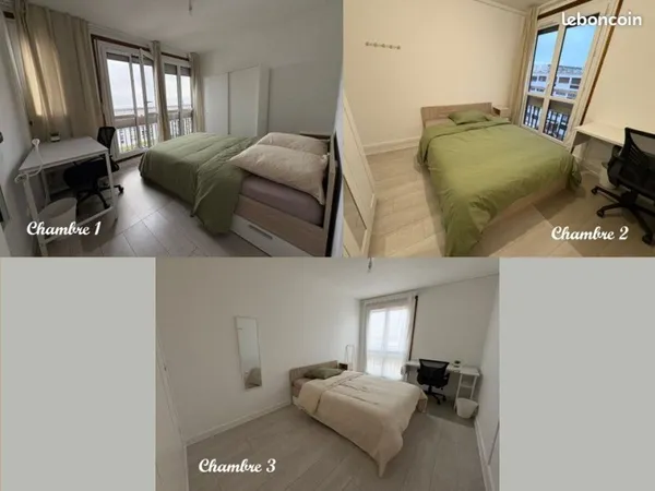 Colocation à Amiens - 3 chambres, charges incluses