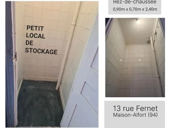 Petit Local de stockage / Cave - 13 rue Fernet, Maison-Alfort