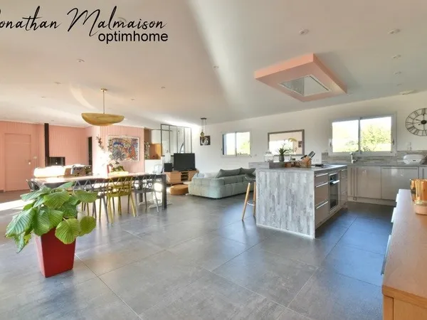 Plain-pied moderne - Suite parentale - Terrain évolutif - Village proche Damville