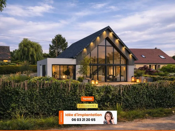 À VENDRE - Terrain viabilisé à bâtir avec projet possible de maison - À 10 km de Honfleur - 505 m2