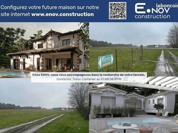 Terrain 808 m² Ludon Medoc