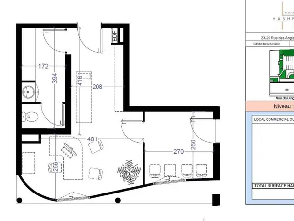 Local commercial 35 m²