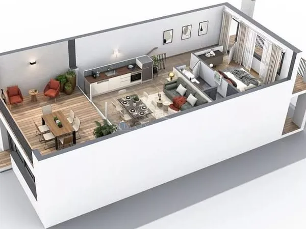 Appartement 3 pièces 61 m²