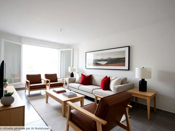 Nantes Tortière - Appartement T2 41.47 m2, balcon, place de parking