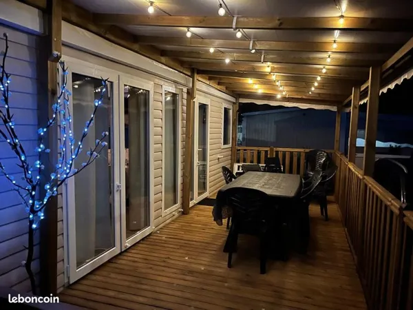 Mobil-home 2023 - 3 chambres - 2 salles de bain - Accès plage - Mar Estang