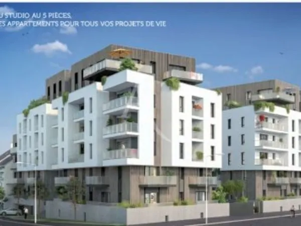 Appartement de type 3 de 60,30m² avec terrasse dans le centre de St Nazaire