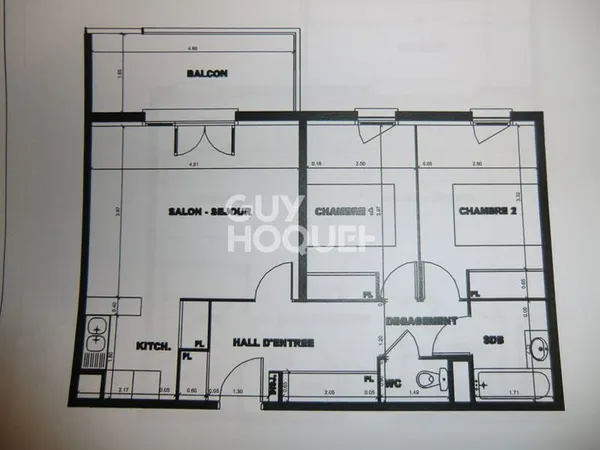 Appartement Muret 3 pièce(s)+ 4 parkings