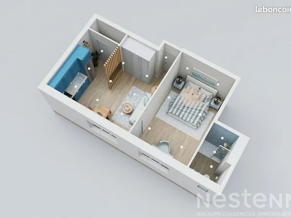 Appartement 2 pièces 30 m²