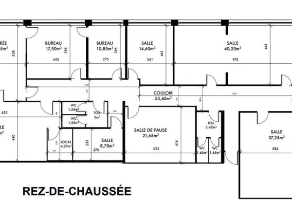 Bureau 280 m²