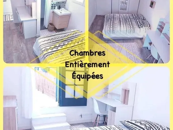 COLOCATION: F4 de 65m² + 35m² de terrasse avec vue mer entièrement meublé. Situé dans les bas de la 
