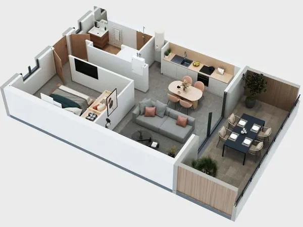 PORTICCIO - APPARTEMENT TYPE 2