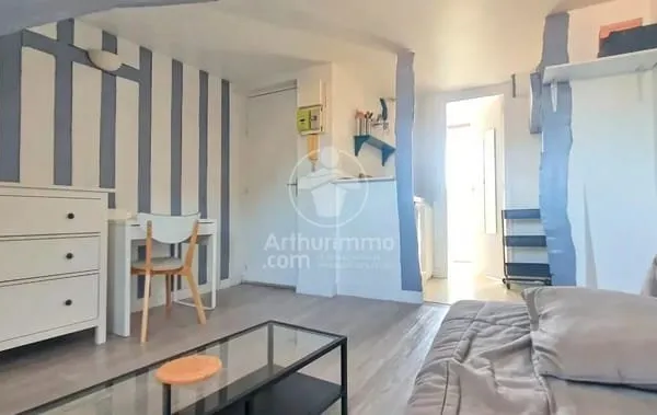 Studio meublé de 18 m² à Rouen, vue dégagée