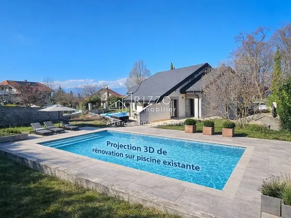 Massongy (Douvaine(, maison avec piscine et potentiel de 180
