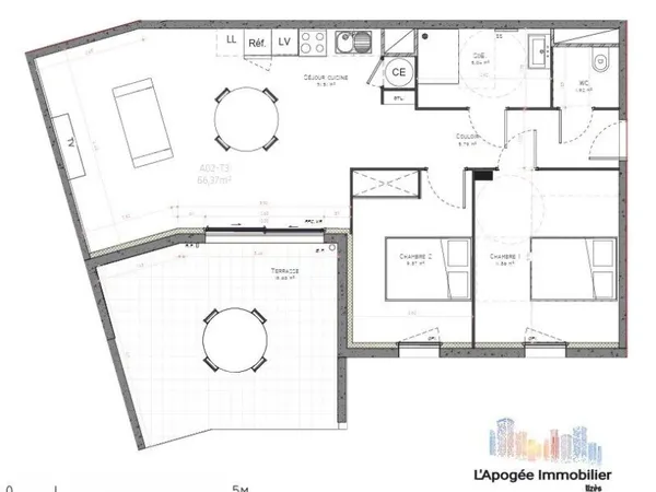 Appartement T3 - Résidence neuve à Uzès (VEFA)