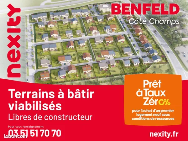 Terrains constructibles à Benfeld, près de Strasbourg