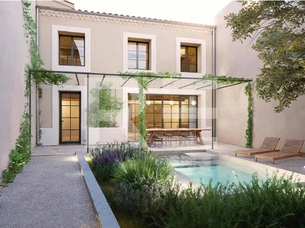 Maison de ville nimes jean jaures / jardins de la fontaine