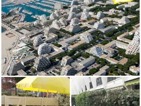 Studio rénové avec jardin - Centre Port La Grande-Motte