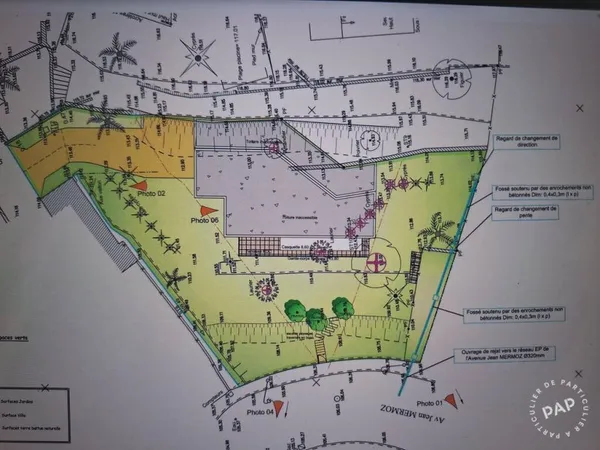 Terrain 864 m²
