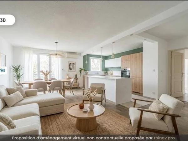 Appartement 3 pièces 69 m²