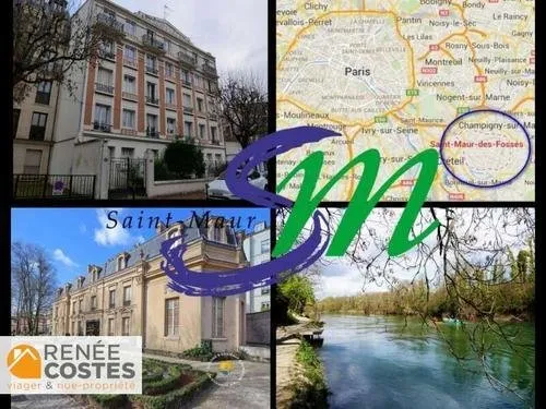 Vente en nue propriété - F70 ans - ST MAUR DES FOSSES (94100)
