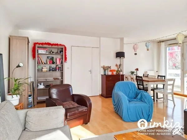 Appartement 3/4 pièces lumineux avec 2 balcons