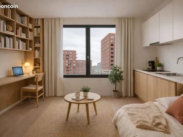 Studio 1 pièce 28 m²