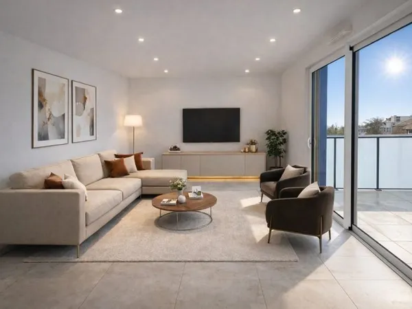Élégant duplex de standing au calme absolu, dernier étage avec vue dégagée et balcon, 3 pièces 91 m²