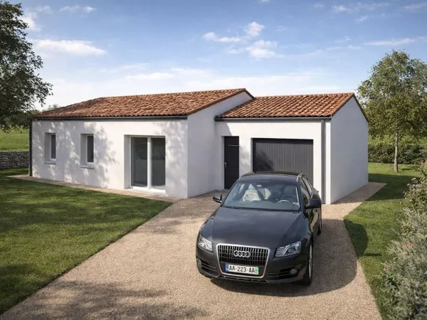 Terrain + maison 83 m²