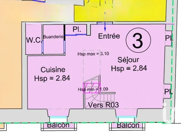 Appartement 4 pièces 60 m²
