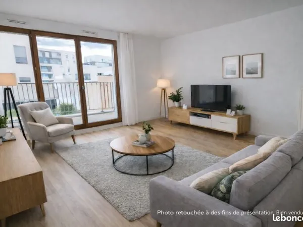 3 pièces - 66,7 m² - Lumineux - Traversant - Sud-Ouest - Balcon - Parking - DPE B