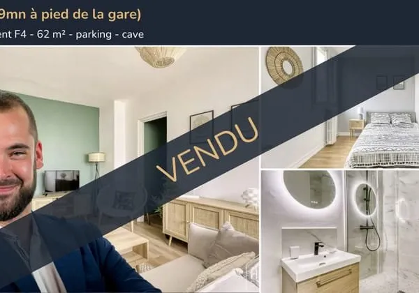 AVON Appartement F4 entièrement rénové et aménagé, traversant, lumineux - 3 chambres - parking et ca