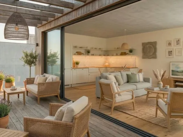 93 m² AU TOTAL - 3 PIÈCES + BALCON + 2 PARKINGS