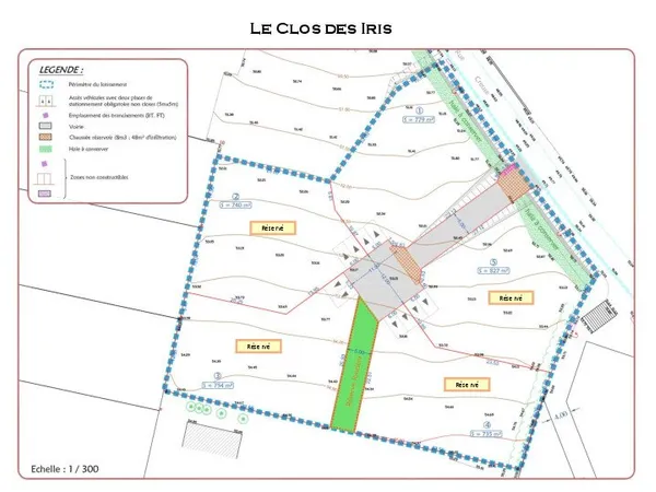 Terrain en lotissement 740 m²