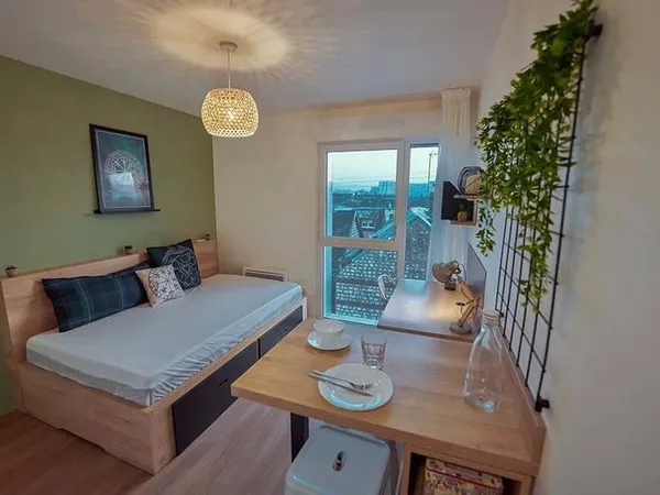 Studio 1 pièce 17 m²