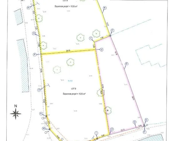 Terrain 1025 m²
