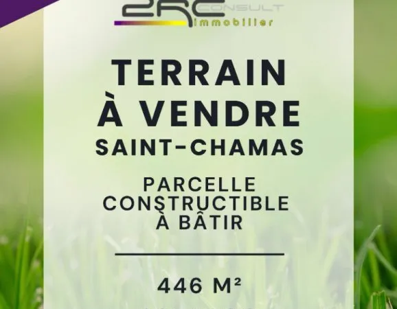 Terrain à bâtir Saint Chamas 446 m2