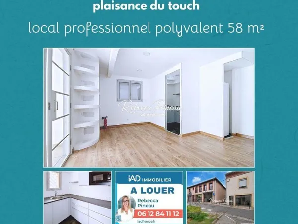 Location Bureaux 58 m²