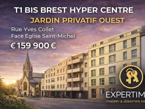 Brest St-Michel T1 bis avec jardin privatif
