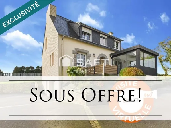 BELLE FAMILIALE,123 m2, 5 CHAMBRES, JARDIN 1018m2